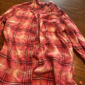 Girls pink flannel